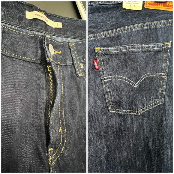 Levi's Jeans Women's 31x30 NWT Middy Straight Dark Wash Denim Casual Mid Rise - Picture 3 of 8